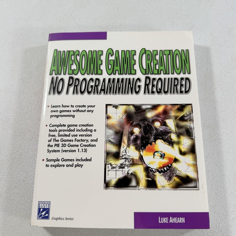 Awesome Game Creation: No Programming Required W/ CD Luke Ahearn 2000 NEW